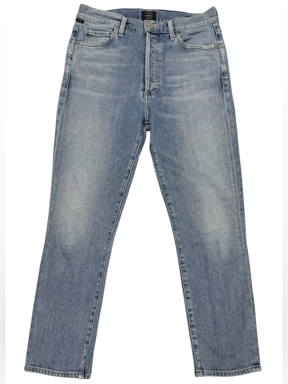 Citizens of Humanity Olivia Seam High Rise Slim Crop Jeans 27 Light Wash